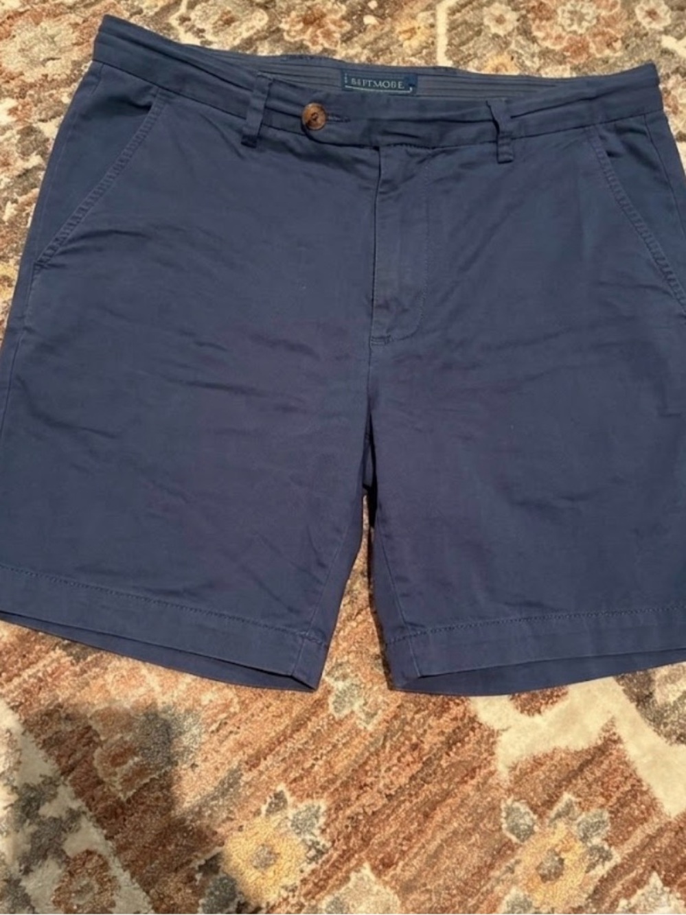 Men’s blue chino Blue shorts - BILTMORE brand 100% cotton size 32